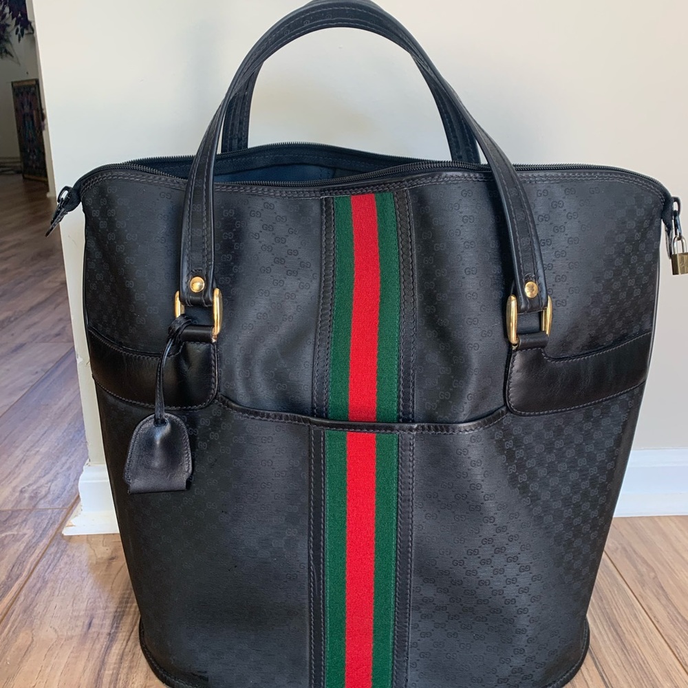 Authentic vintage Gucci weekender